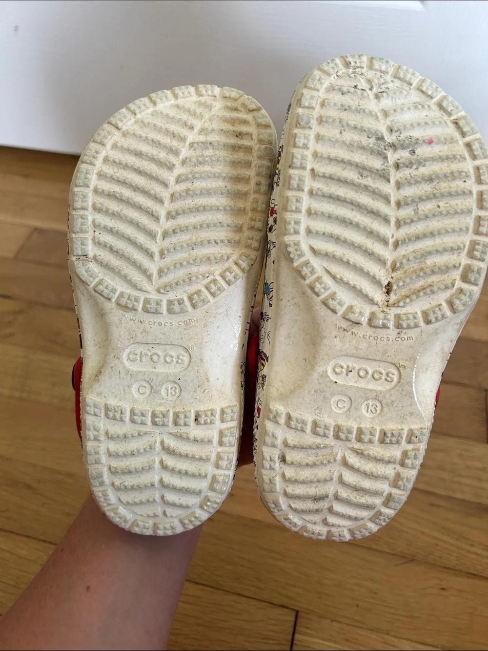 Peanuts Kids Crocs. Size 13